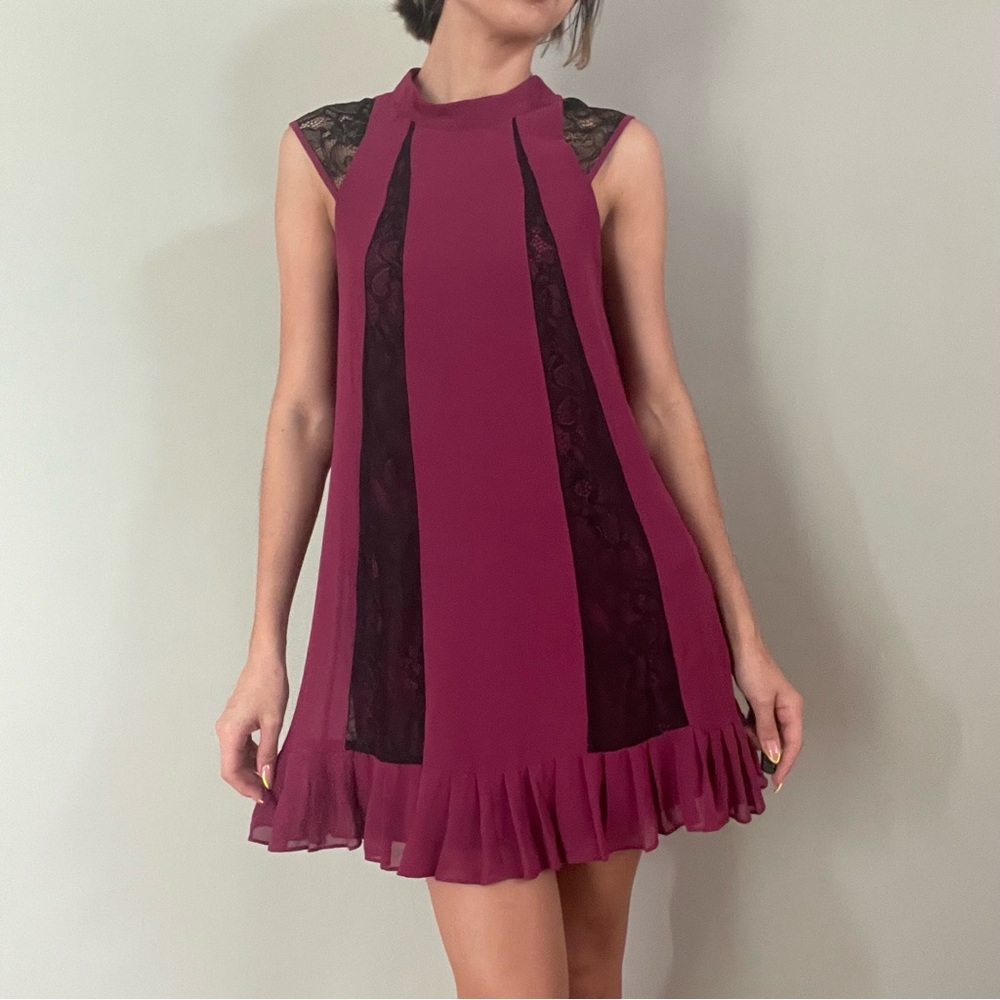 BCBGeneration Halter Violet Dress